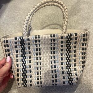 Madewell handwoven leather Mini Tote
